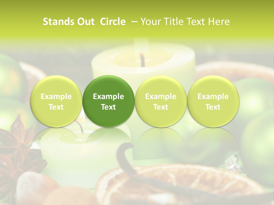 Pine Branch Fir Christmas PowerPoint Template