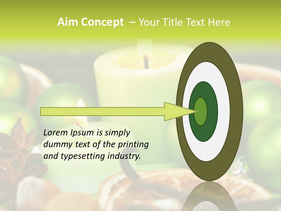 Pine Branch Fir Christmas PowerPoint Template