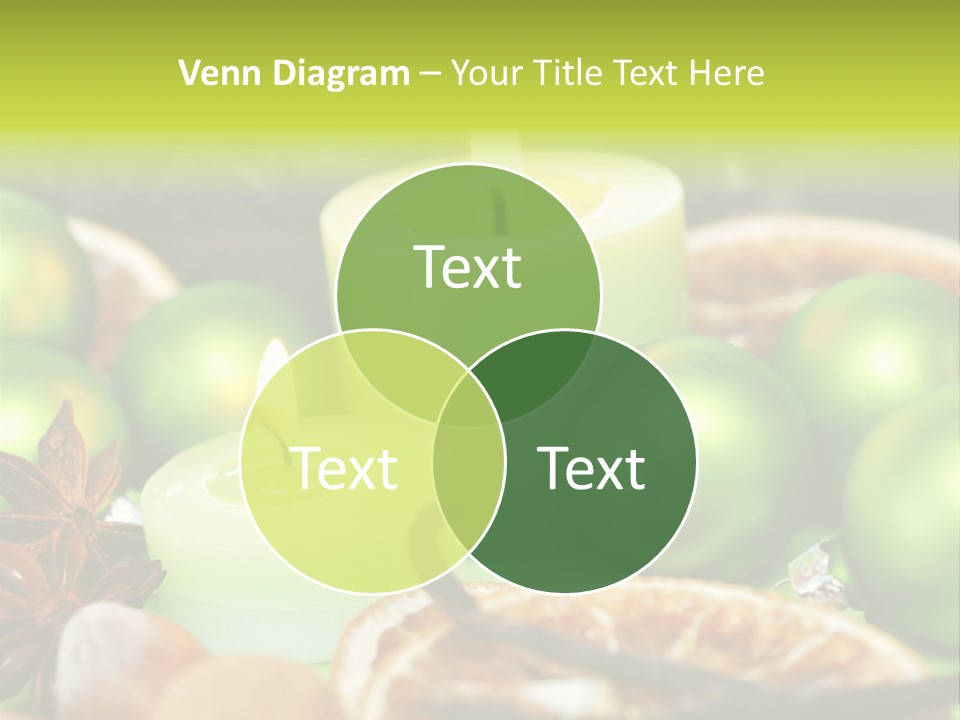 Pine Branch Fir Christmas PowerPoint Template