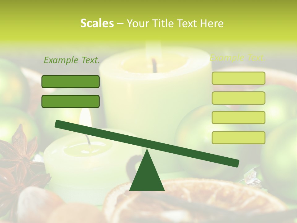 Pine Branch Fir Christmas PowerPoint Template