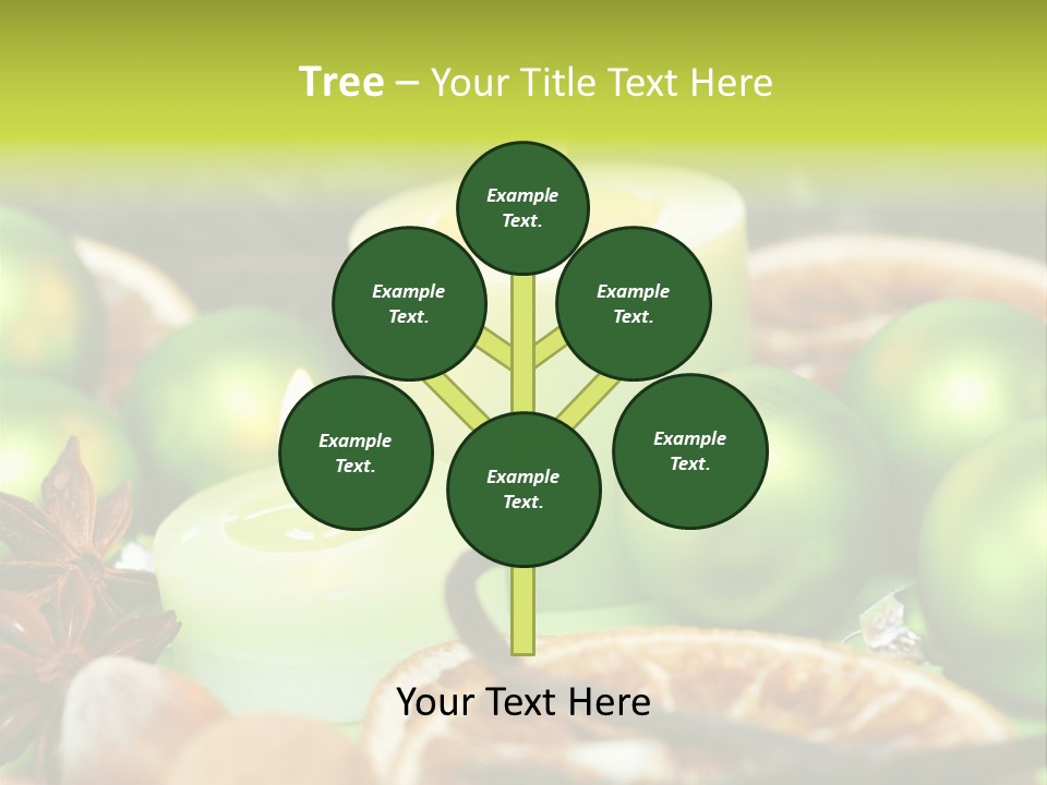 Pine Branch Fir Christmas PowerPoint Template