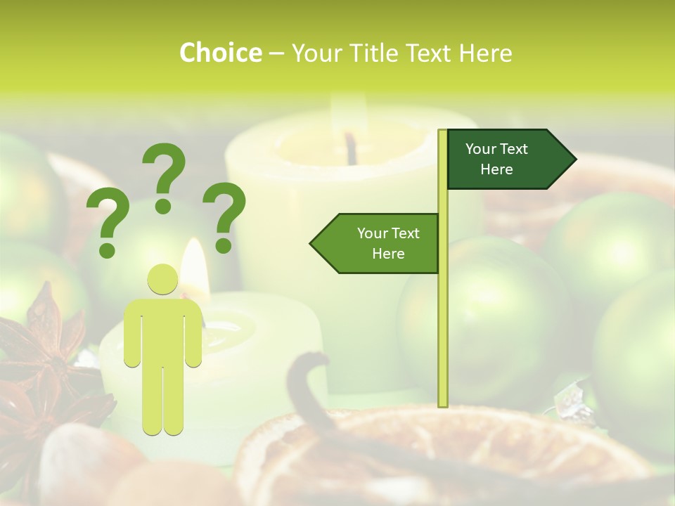 Pine Branch Fir Christmas PowerPoint Template