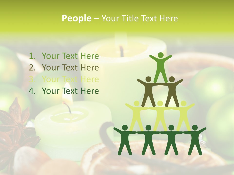 Pine Branch Fir Christmas PowerPoint Template