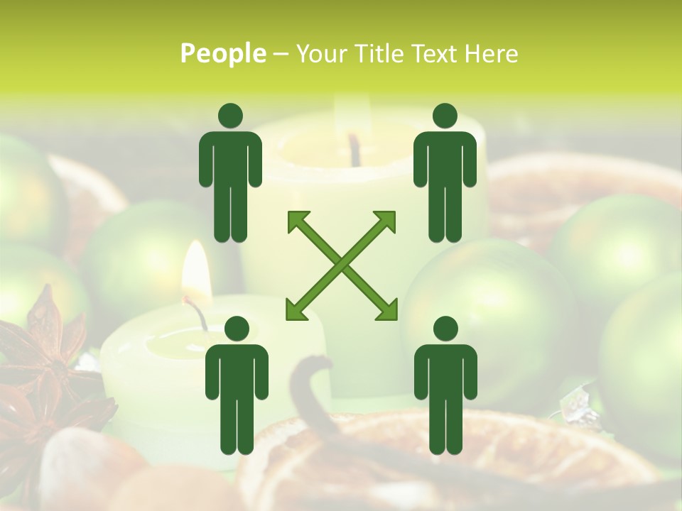 Pine Branch Fir Christmas PowerPoint Template