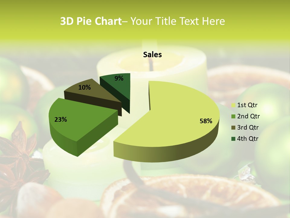 Pine Branch Fir Christmas PowerPoint Template