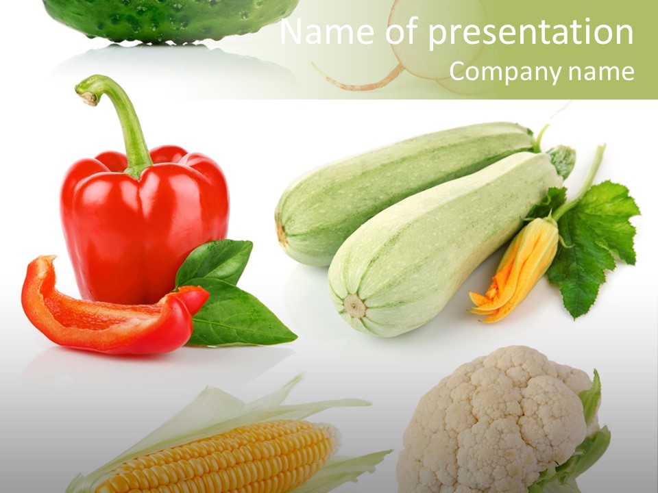 Corn Radish Natural PowerPoint Template