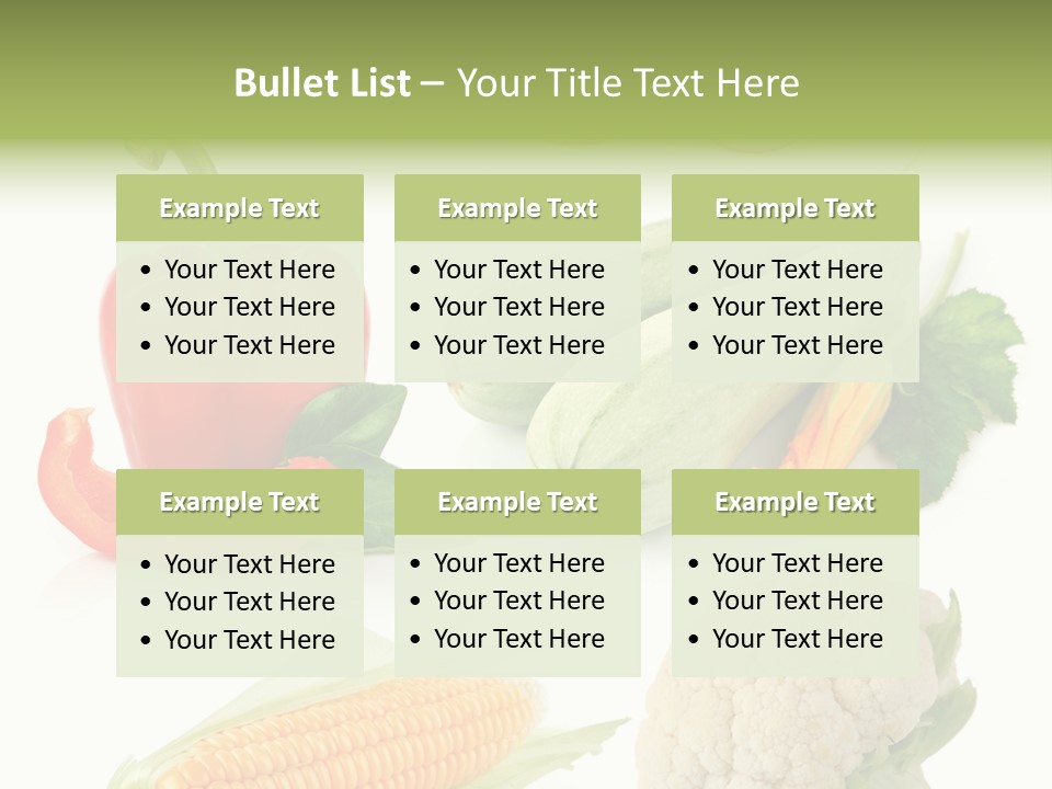 Corn Radish Natural PowerPoint Template