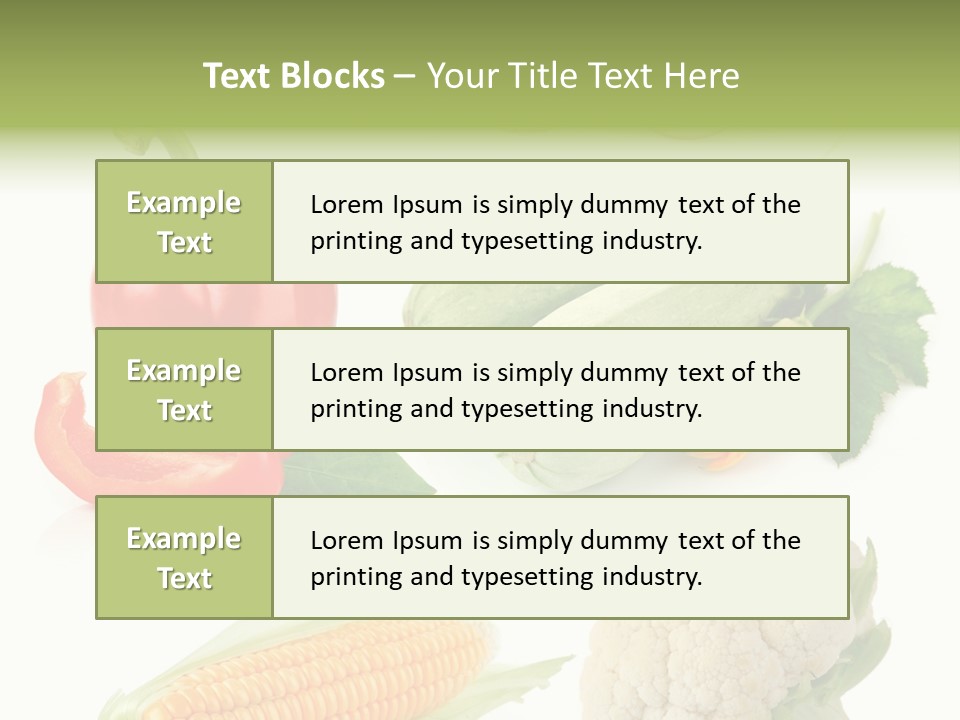 Corn Radish Natural PowerPoint Template