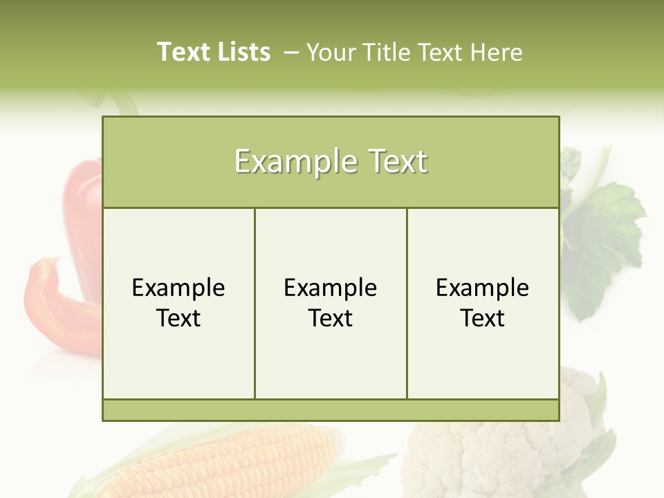 Corn Radish Natural PowerPoint Template