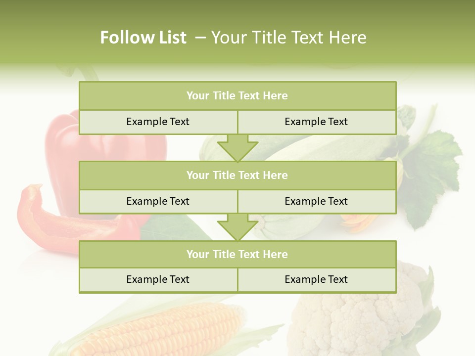 Corn Radish Natural PowerPoint Template