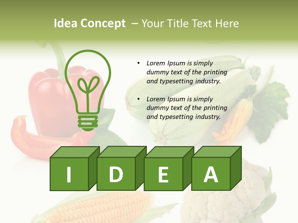 Corn Radish Natural PowerPoint Template