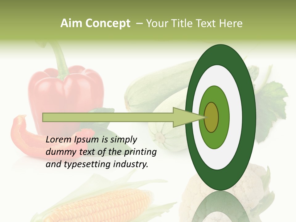 Corn Radish Natural PowerPoint Template
