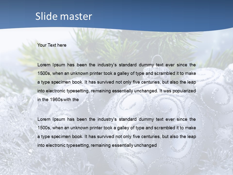 Hanging Bulb Reflection PowerPoint Template