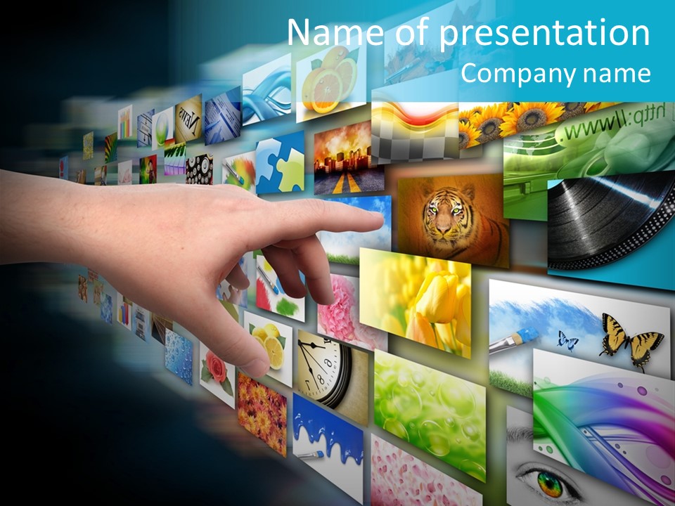 Image Hand Technology PowerPoint Template