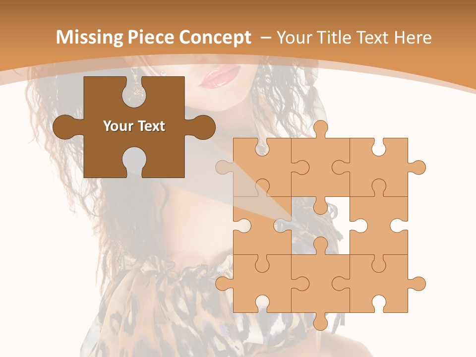 Alluring Woman Emotion PowerPoint Template