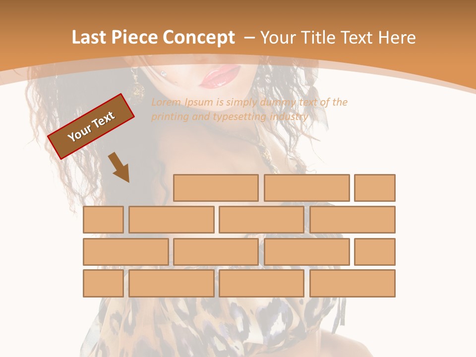 Alluring Woman Emotion PowerPoint Template