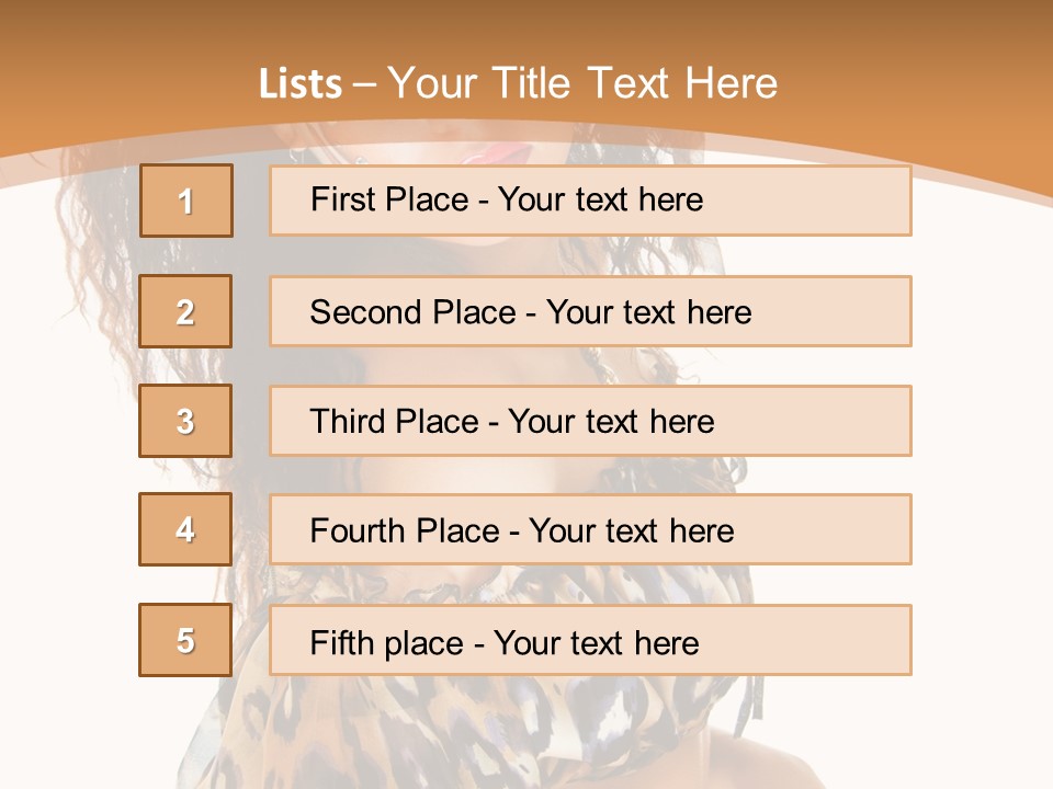 Alluring Woman Emotion PowerPoint Template