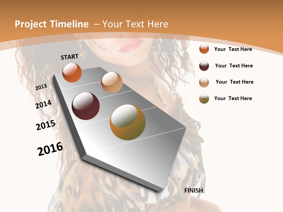 Alluring Woman Emotion PowerPoint Template
