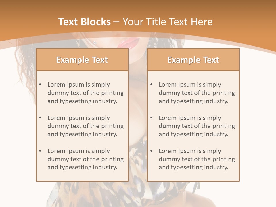 Alluring Woman Emotion PowerPoint Template