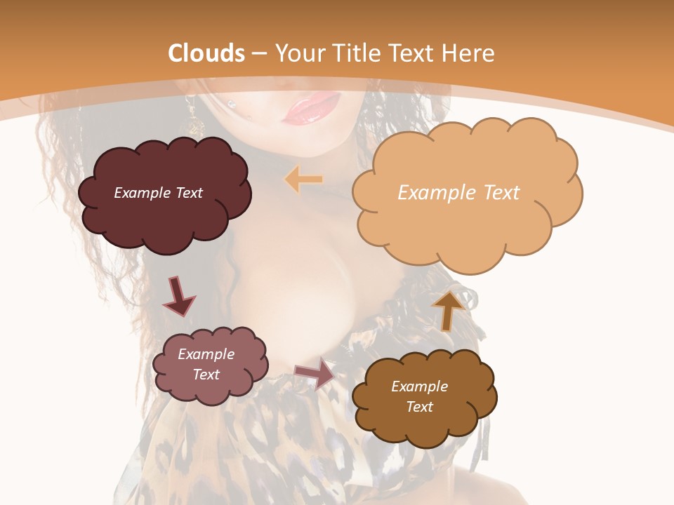 Alluring Woman Emotion PowerPoint Template