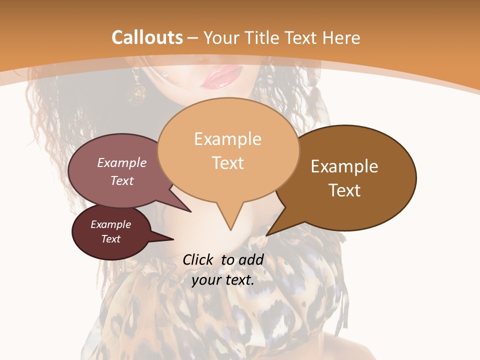 Alluring Woman Emotion PowerPoint Template