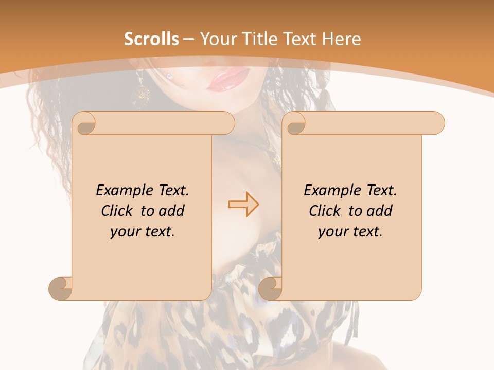 Alluring Woman Emotion PowerPoint Template