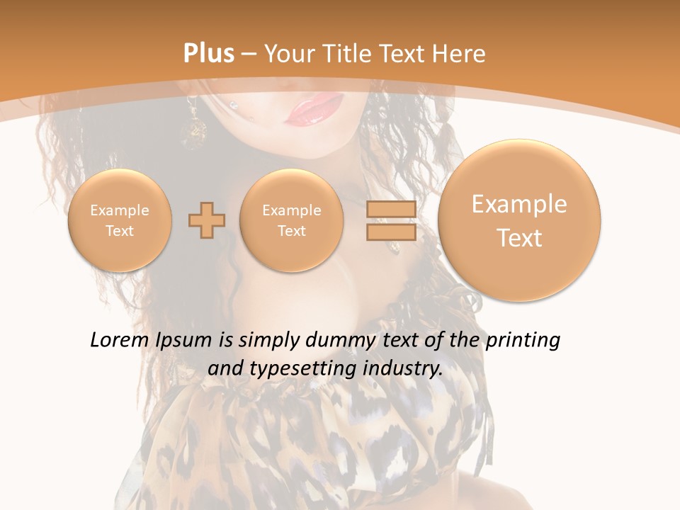 Alluring Woman Emotion PowerPoint Template