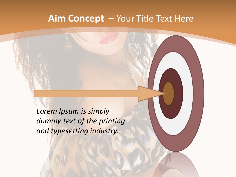 Alluring Woman Emotion PowerPoint Template