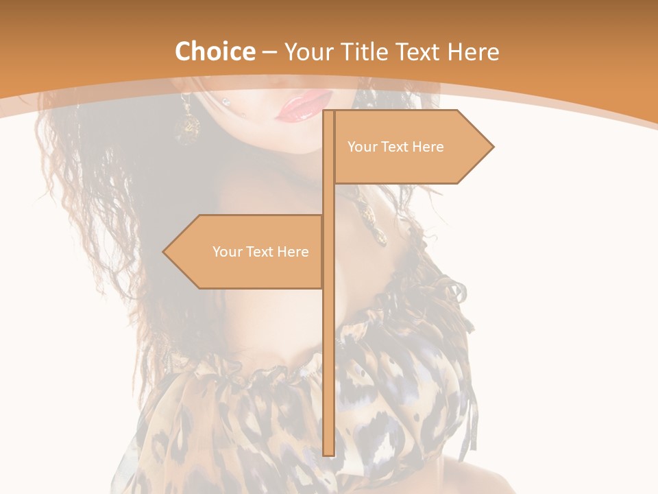 Alluring Woman Emotion PowerPoint Template