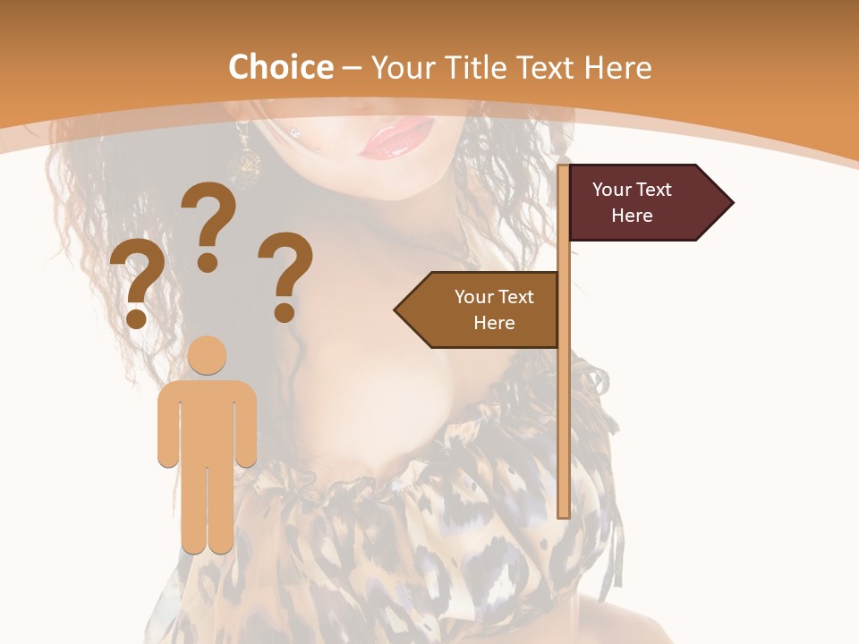 Alluring Woman Emotion PowerPoint Template