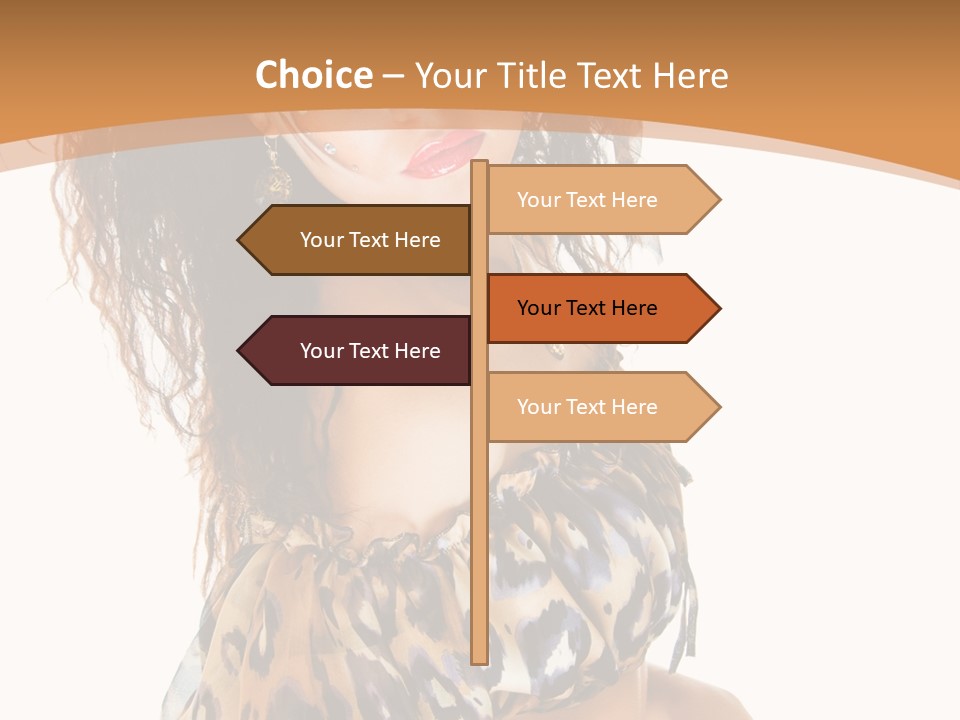 Alluring Woman Emotion PowerPoint Template