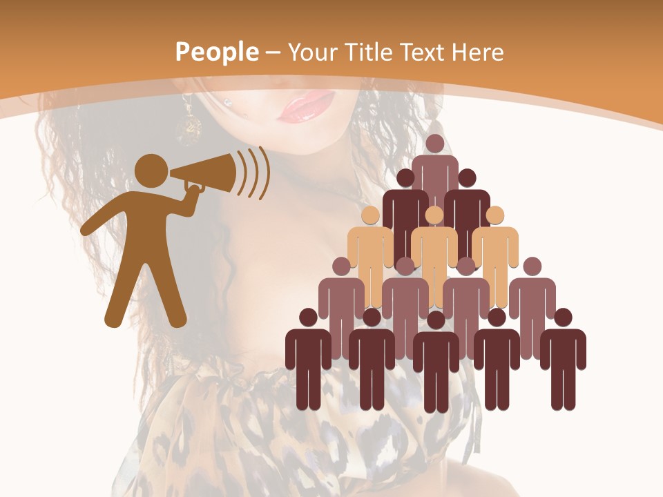 Alluring Woman Emotion PowerPoint Template