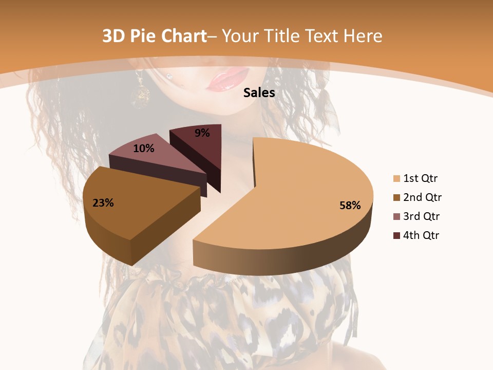 Alluring Woman Emotion PowerPoint Template