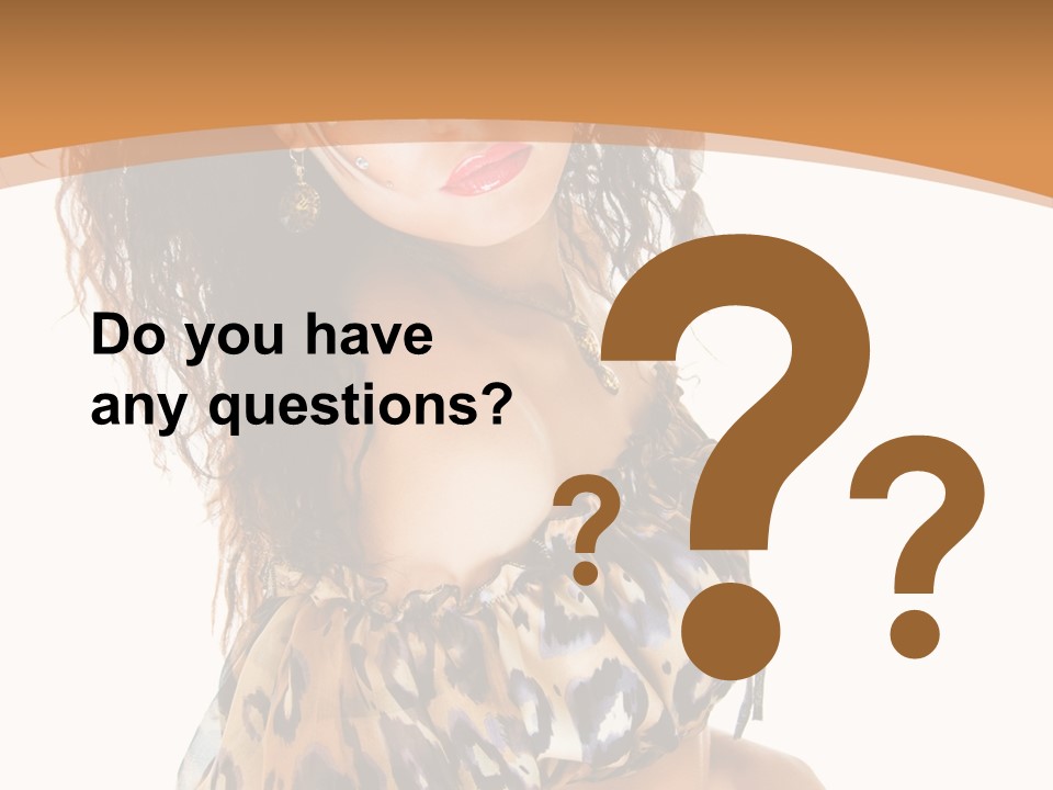 Alluring Woman Emotion PowerPoint Template