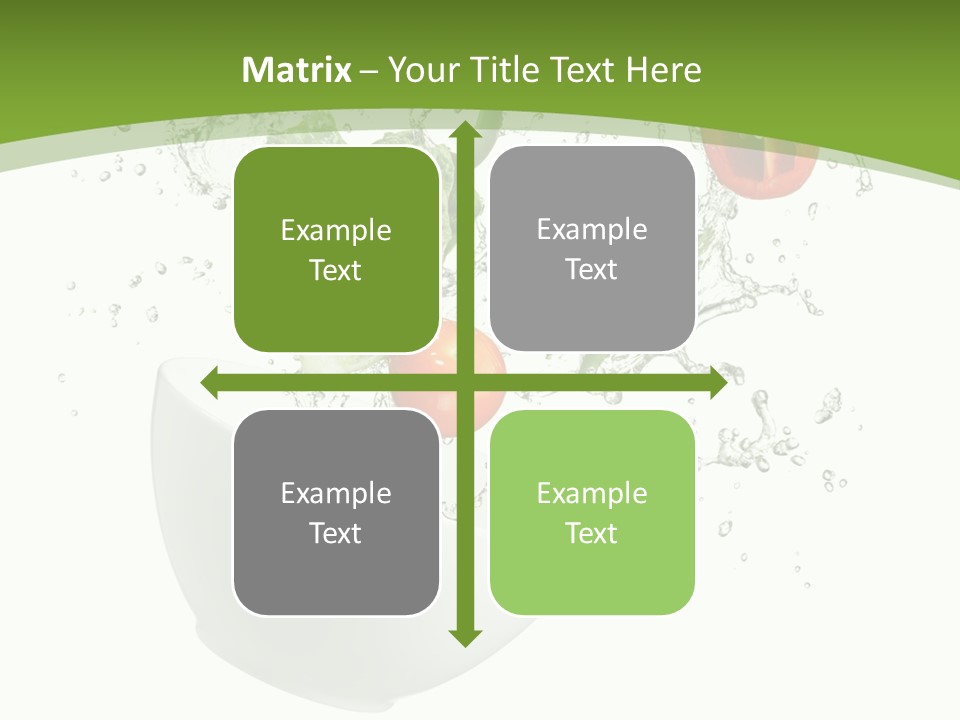 Spill Vegetable Lettuce PowerPoint Template