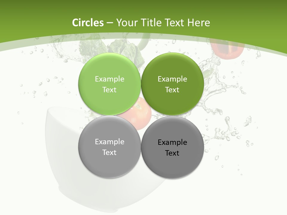 Spill Vegetable Lettuce PowerPoint Template