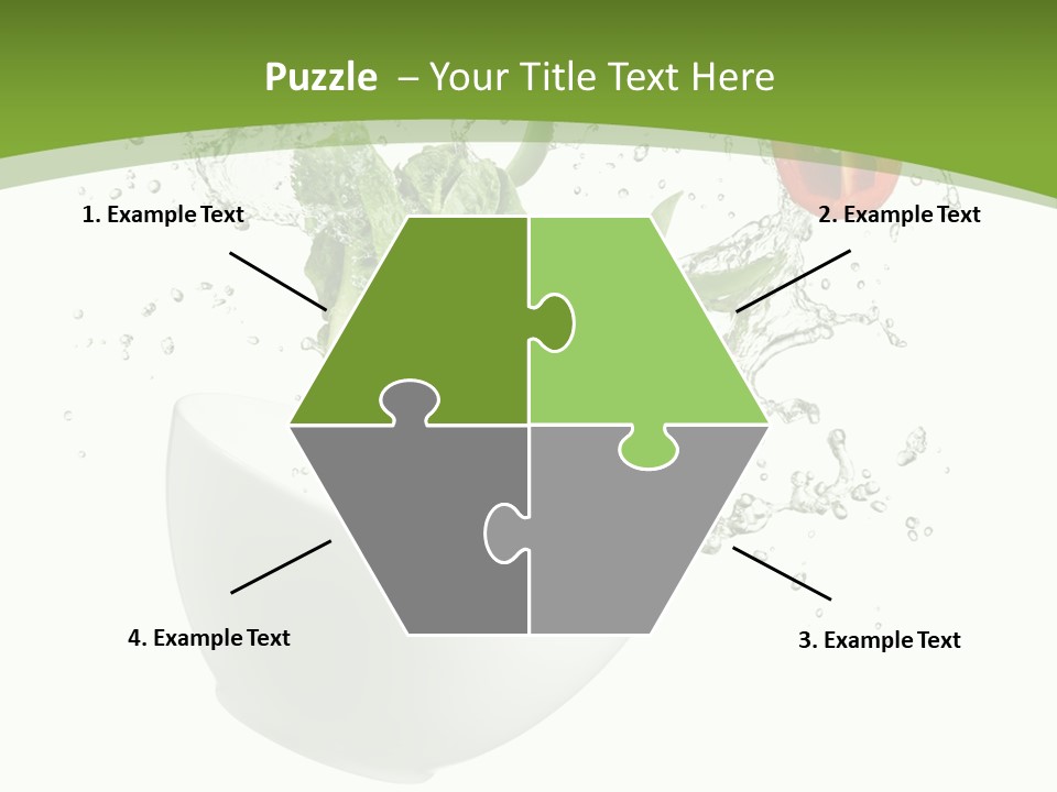 Spill Vegetable Lettuce PowerPoint Template