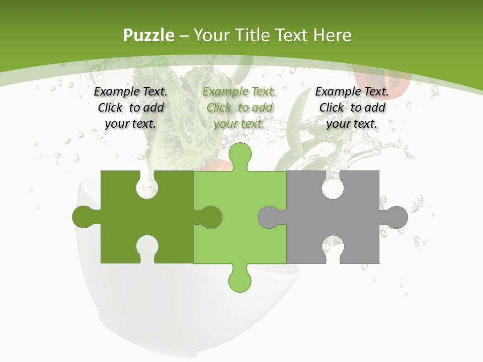 Spill Vegetable Lettuce PowerPoint Template