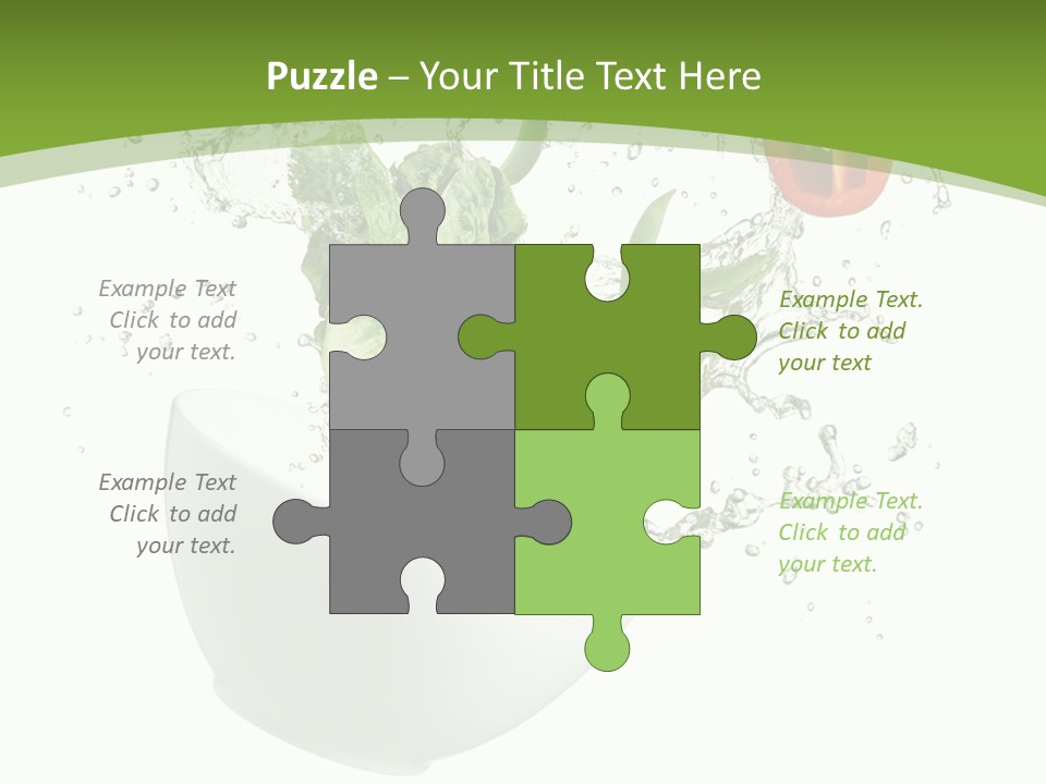 Spill Vegetable Lettuce PowerPoint Template