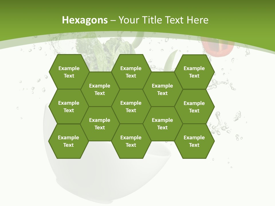 Spill Vegetable Lettuce PowerPoint Template