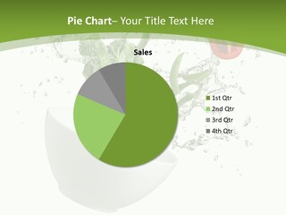 Spill Vegetable Lettuce PowerPoint Template