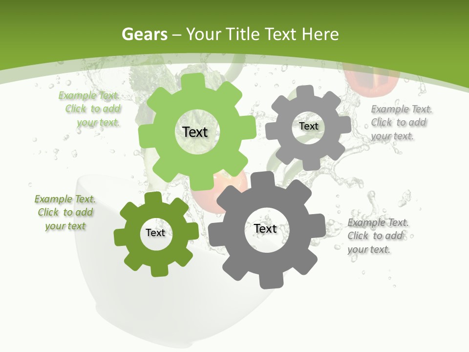 Spill Vegetable Lettuce PowerPoint Template