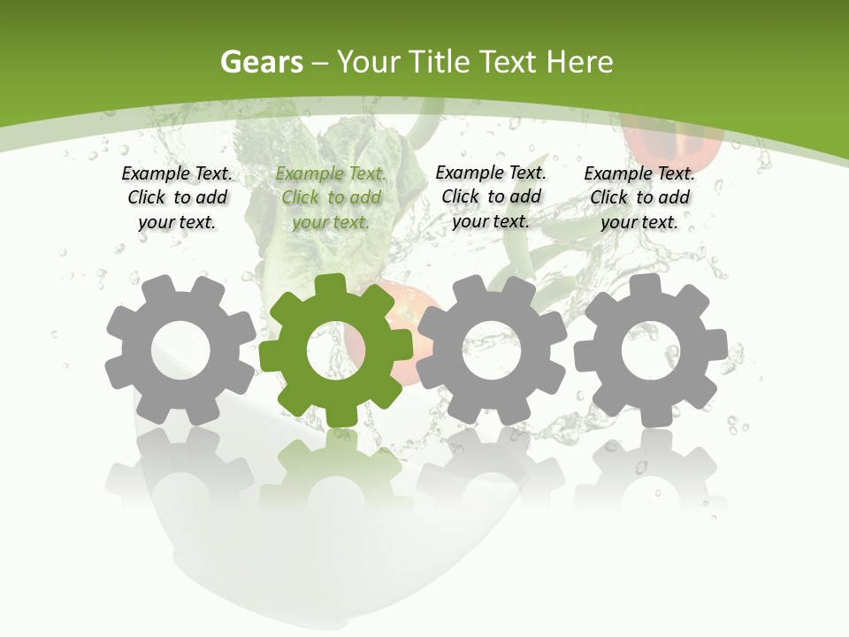 Spill Vegetable Lettuce PowerPoint Template