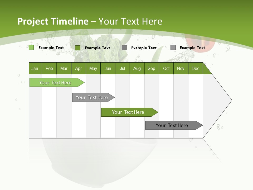 Spill Vegetable Lettuce PowerPoint Template