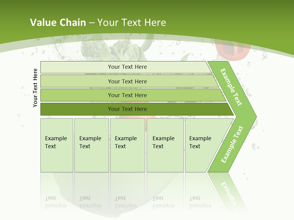 Spill Vegetable Lettuce PowerPoint Template