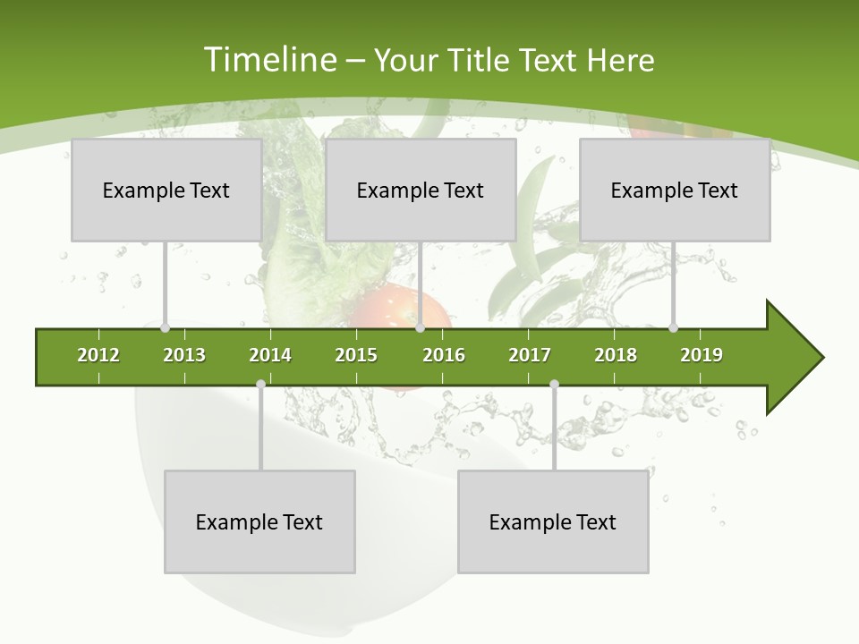 Spill Vegetable Lettuce PowerPoint Template