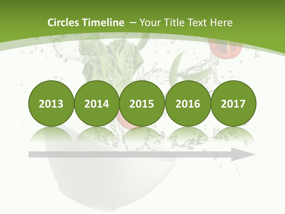 Spill Vegetable Lettuce PowerPoint Template