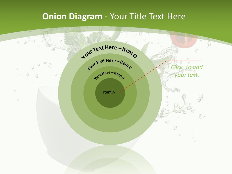 Spill Vegetable Lettuce PowerPoint Template