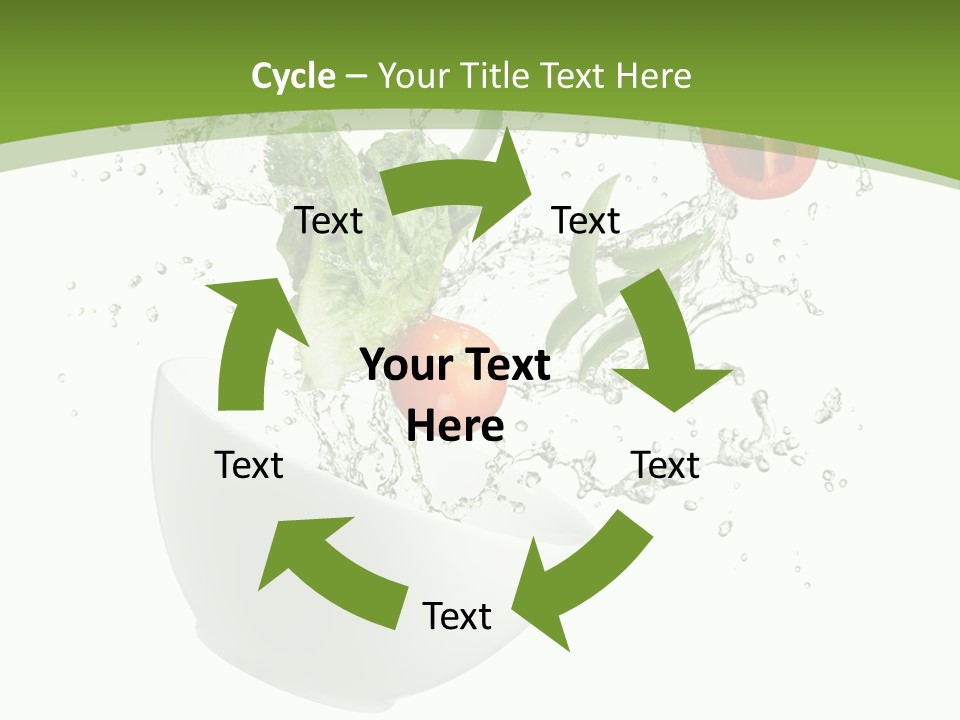 Spill Vegetable Lettuce PowerPoint Template