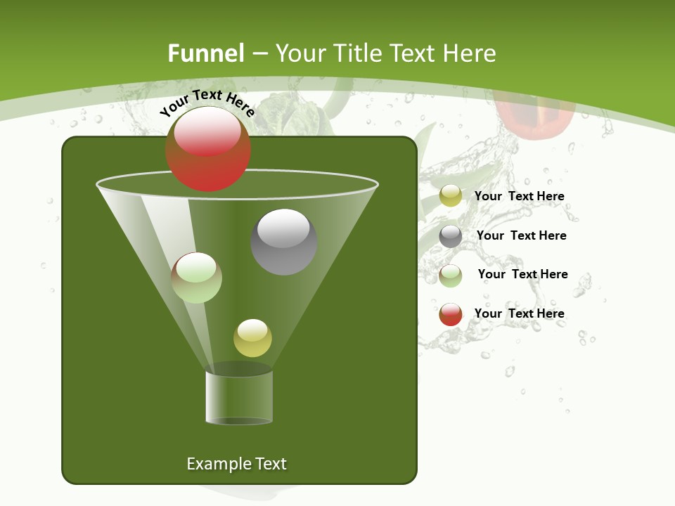 Spill Vegetable Lettuce PowerPoint Template